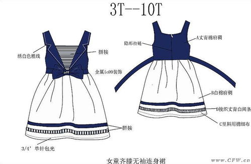 海軍風(fēng)系列女童連身裙 時(shí)尚與經(jīng)典的完美結(jié)合